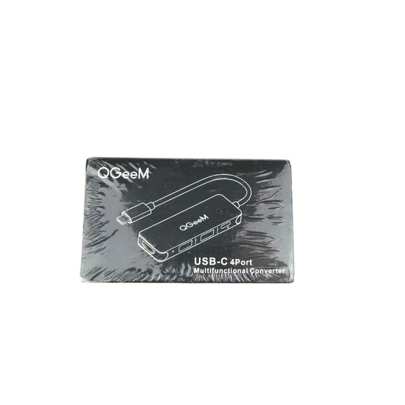 QGeeM USB-C 4-Port Multifunctional Converter Adapter New - Picture 1 of 3